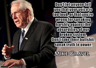 Gravel on Truth to Power