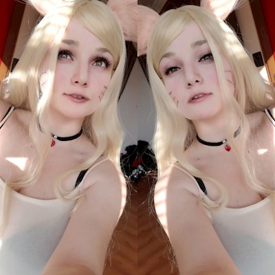 Ahri first wig and makeup test ^^ 