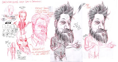Some more class demo notes, these on caricature