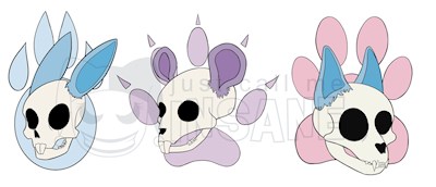 Animal Skull Sticker Pack!