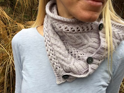 Brittany's Buttoned Cowl