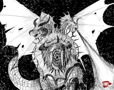 Karash Han, the 3-headed dragon demon