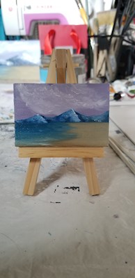 Mini painting no.1 - shoreline