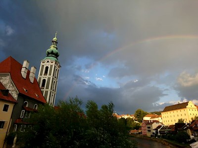 Český Krumlov, rainbows 