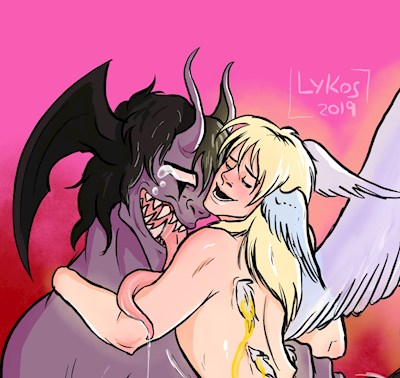 Devilman and Satan at the end of the world