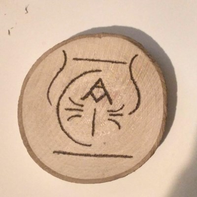 Woodburning emblem