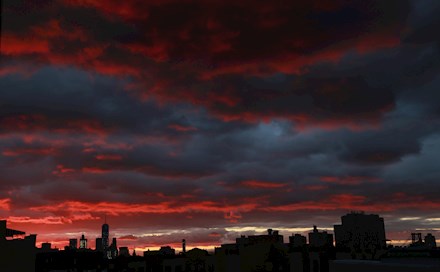 NYC Skyline at Sunset
