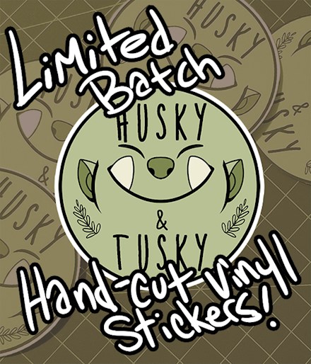 HUSKY&TUSKY Test stickers!