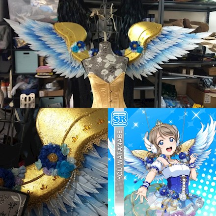 Gold floral Idol wings