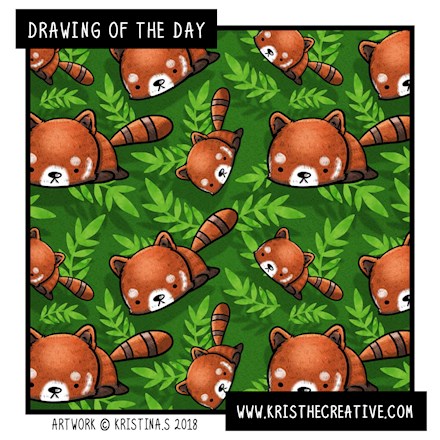 Drawing of the Day- Red Panda Pals