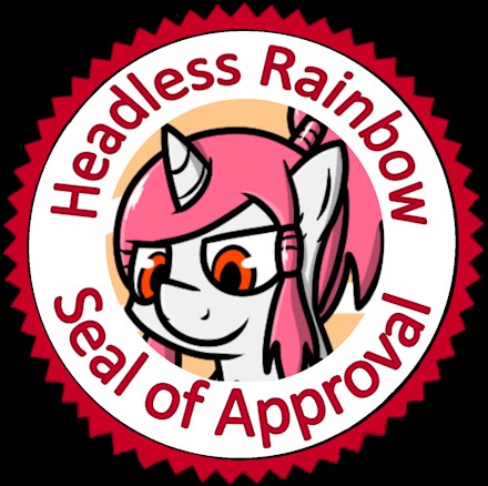Headless Rainbow Seal of Approval