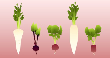 Root vegetables asset pack
