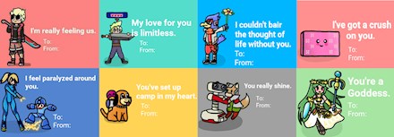 Smash Bros Valentine's Cards
