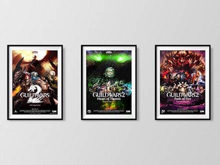 Guild Wars 2 Movie Poster Trilogy