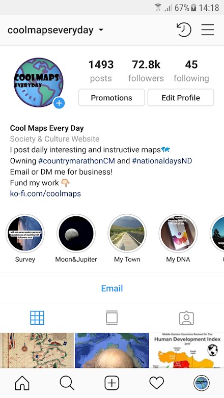 coolmapseveryday profile page