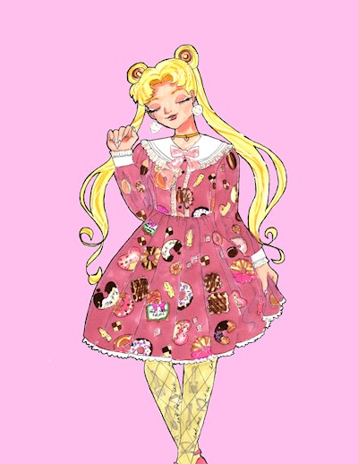 Sailor Moon wearing Baked Sweets Parade