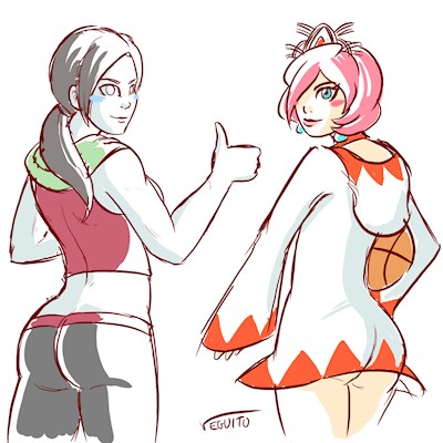 Wii Fit Trainer & White Mage