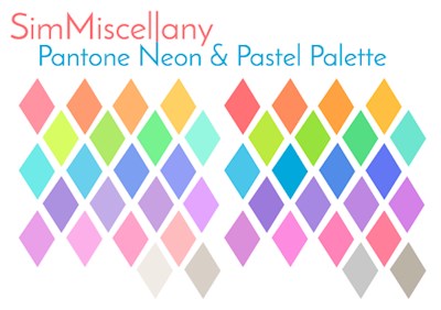 Pantone Neon & Pastels 