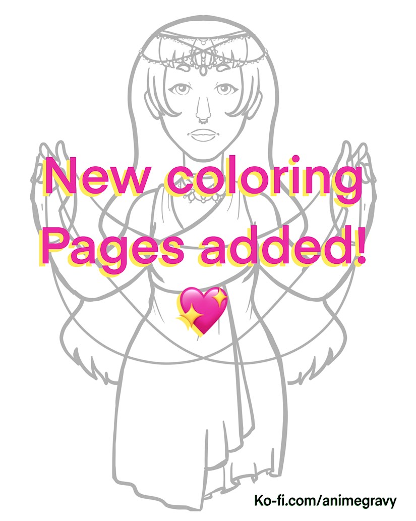 New coloring pages added for monthly supporters!
