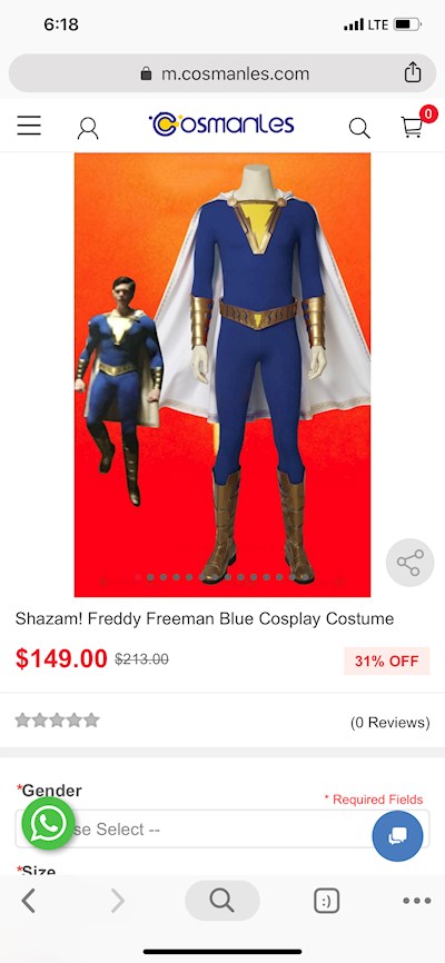 Shazam cosplay 