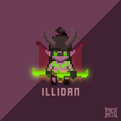 Illidan - Pixel Art