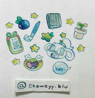 cheweyyblu stickers