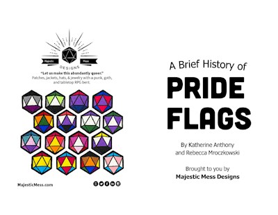 Covers of "A Brief History of Pride Flags"