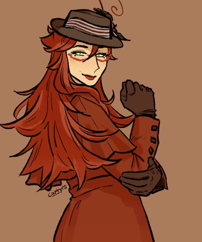 Coffee Request - Grell as Mary Poppins