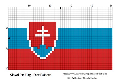 REQUEST - FREE PATTERN - Slovakian Flag
