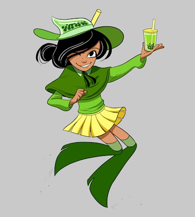 Green Boba Witch