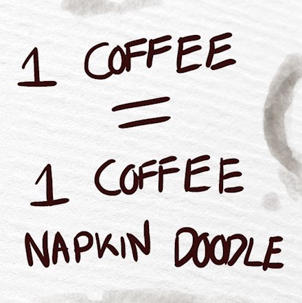 Coffee Napkin Doodles!