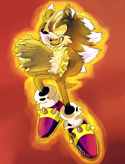 Super Darkspine Werehog Fleetway Sonic Commission