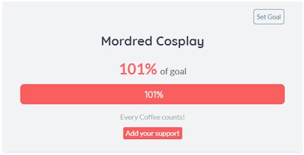 Mordred Cosplay Funded!!