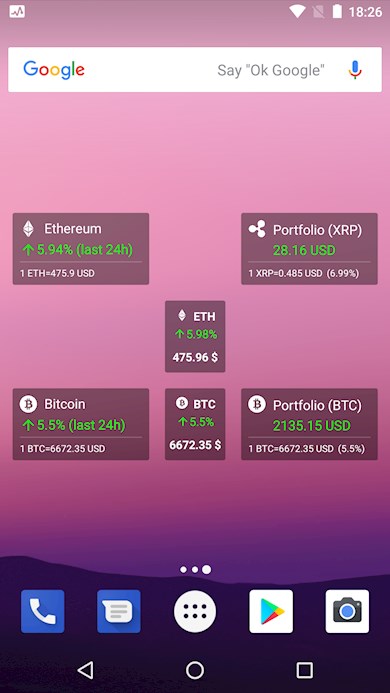 Crypto Widget (Android application)