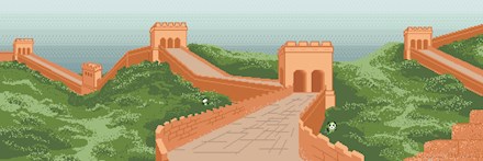 Pixel Art: Great Wall Of China