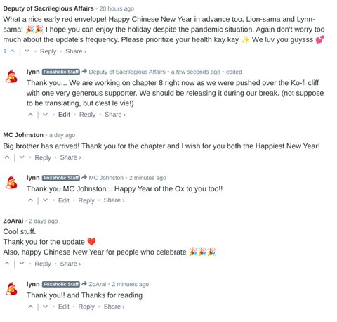 Chinese New Year Wishes from readers (1)