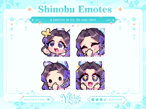 DS Shinobu Emote Set for Twitch/Discord - Yukia's Ko-fi Shop - Ko-fi ️ ...