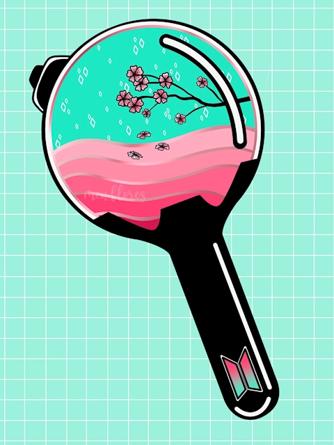 Army Bomb - Bts Army Bomb Drawing, HD Png Download - kindpng