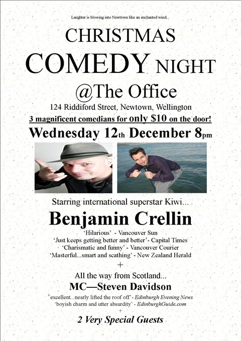 Comedy Night at the Office in Wellington