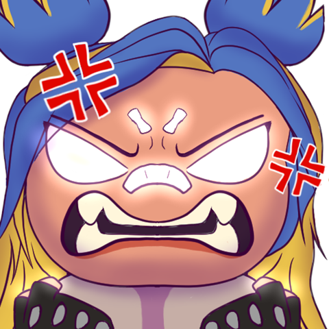Emote Neon Angry
