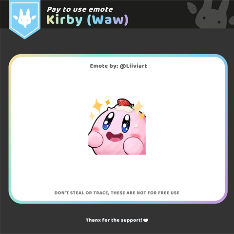 Kirby emote - Amazed - Niikiya's Ko-fi Shop - Ko-fi ❤️ Where