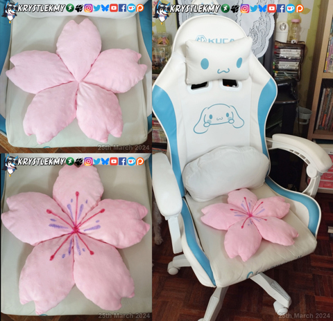 Custom Made - Cherry Blossom Sakura Chair Cushion