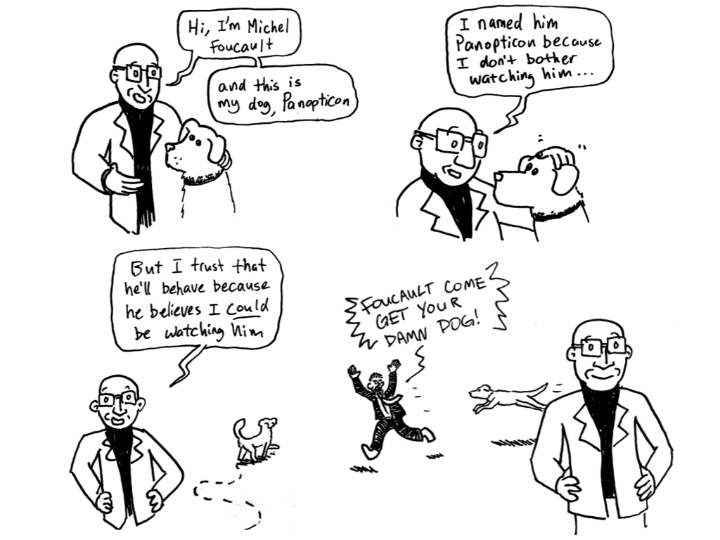 Michel Foucault introduces his dog