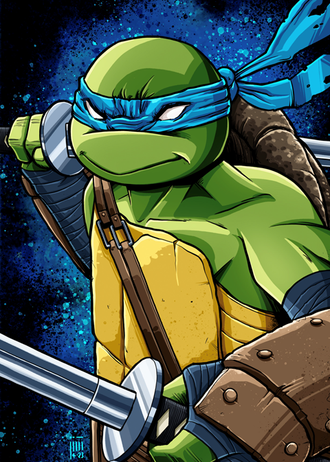 A4 Tmnt Leonardo Print - Jim's Ko-fi Shop - Ko-fi ️ Where Creators Get 