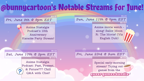 Streams this month you won't wanna miss!!