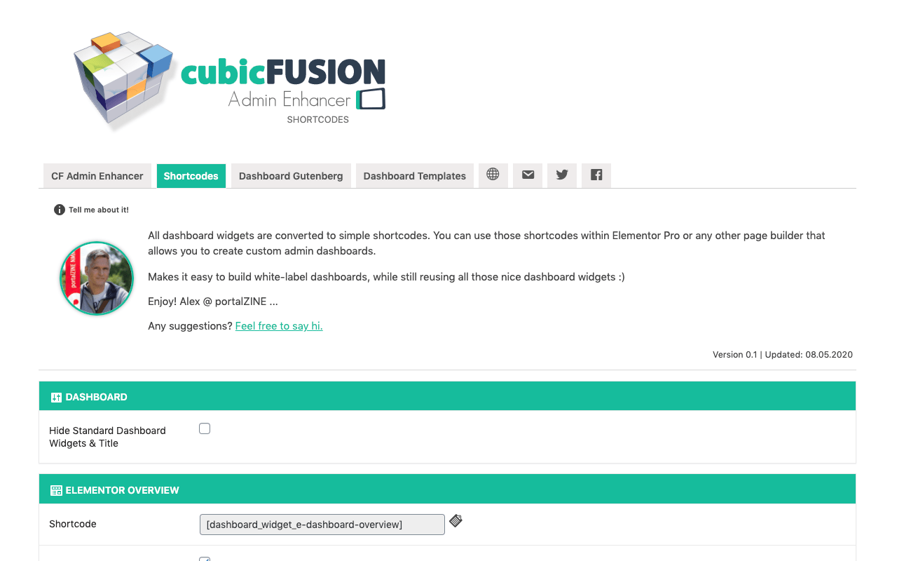 cubicFUSION - Admin Enhancer for WordPress