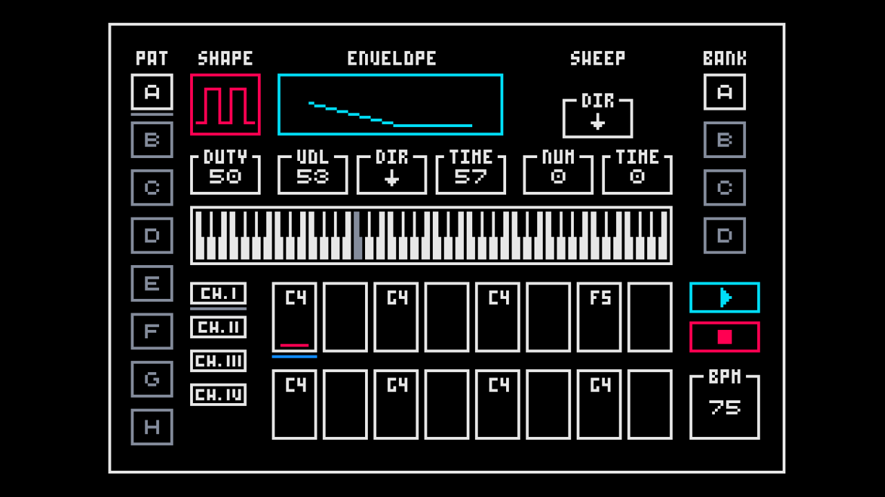 STEPPER: A new 16-step sequencer for the GBA