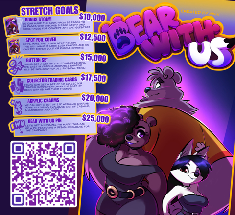 Bear With Us Book Campaign Stretch Goals