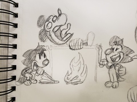 Donnie and Lonnie doodle