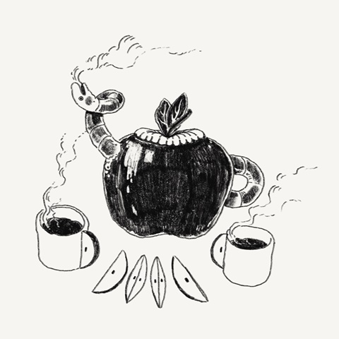 warm worm house (teapot series)